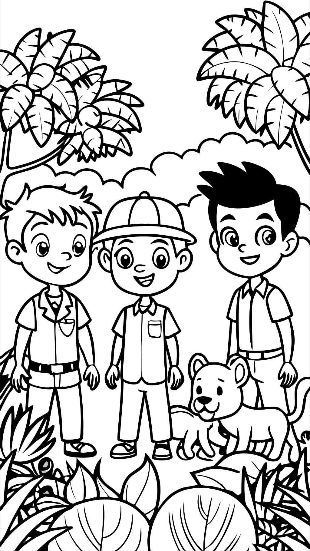 coloriages imprimables de Kratts sauvages